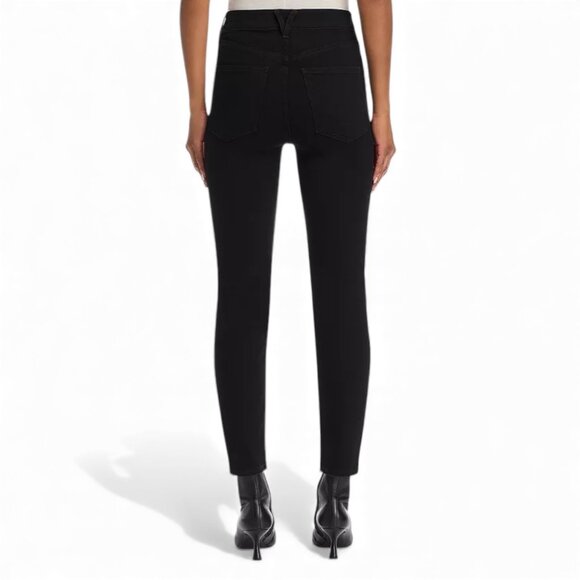 Veronica Beard Ryleigh SlimHigh Rise Straight Ankle Jeans in Onyx Size 27 - Picture 3 of 16